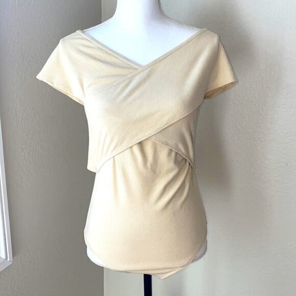 NWOT 4th & Reckless Wyatt Off Shoulder Bodysuit Size Medium - Picture 5 of 5